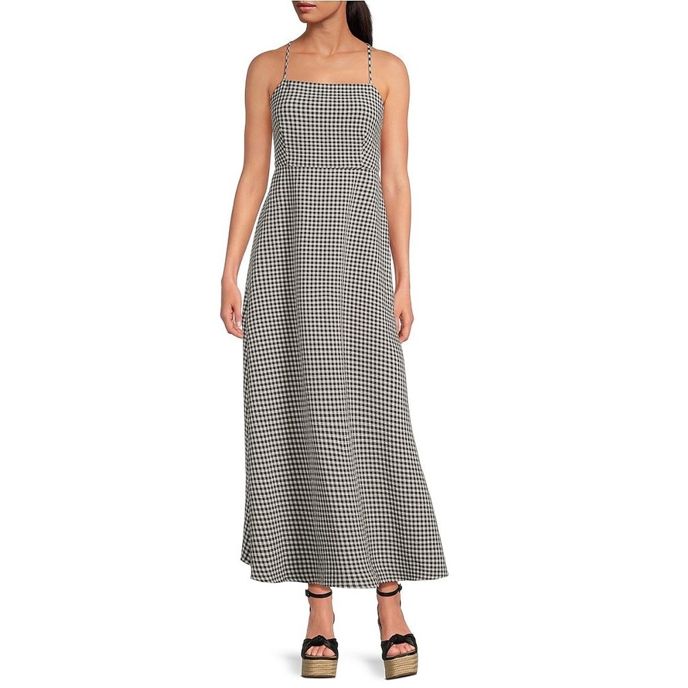 Gianni Bini gingham midi dress